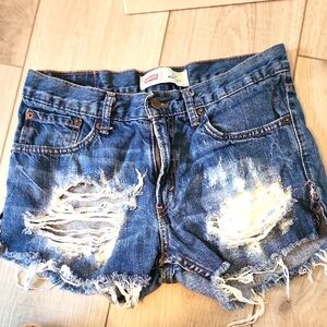 Levi's Women's Blue Denim Shorts
